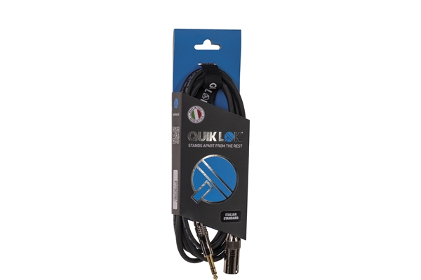 Quik Lok - ITST/MJS-5 XLR Maschio/Jack Stereo 5 mt