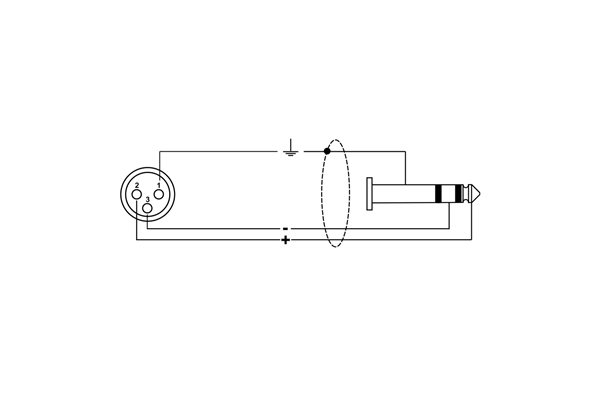 Quik Lok - ITST/FJS-10 XLR Femmina/Jack Stereo 10 mt