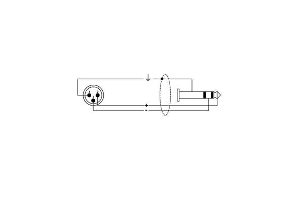 Quik Lok - ITTOP/MJS-1 XLR Maschio/Jack Stereo 1 mt