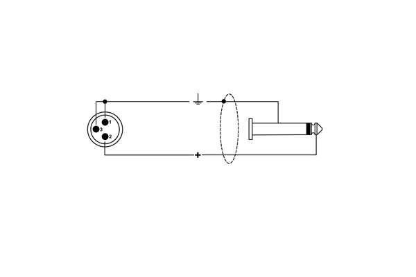 Quik Lok - ITST/MJM-1 B XLR Maschio/Jack Mono