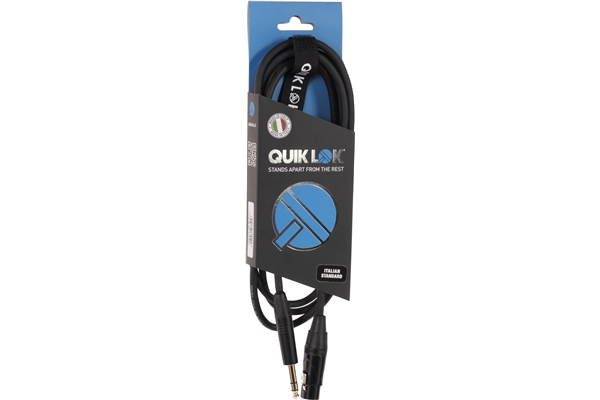 Quik Lok - ITST/FJS-10 B XLR Femmina/Jack Stereo